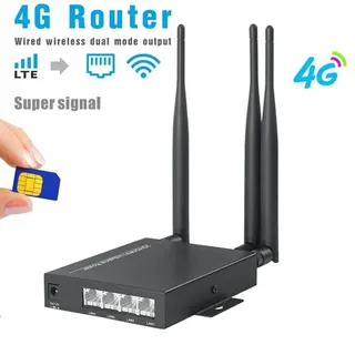 Professioneller 3G/4G LTE-Router mit Sim 4 LAN-Ports für den externen Einsatz