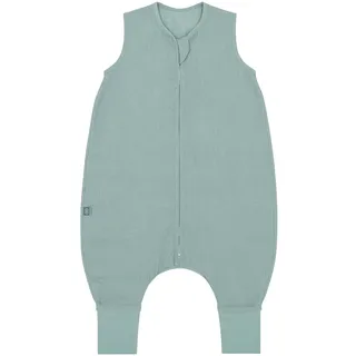 emma & noah Sommer-Sleepoverall Leinen 0.5 TOG, gruen, 70