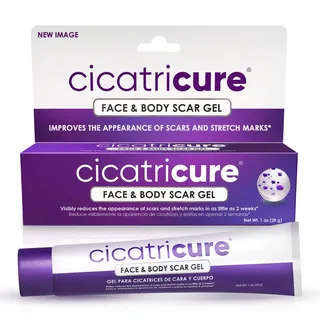 CICATRICURE Narbe Gel-Creme REDUZIERT sichtbar Narbenbildung von Operationen, Verbrennungen, Akne, Verletzungen 1.0 oz