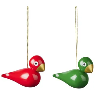 Kay Bojesen Denmark Kay Bojesen Birds Dekofigur Weihnachtsvögel 2er Set