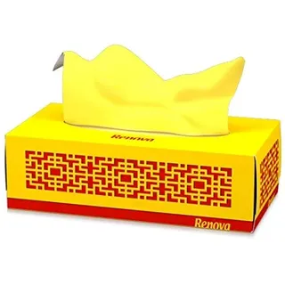 Renova Red Label gelbe Gesichtshandtücher, 80 Stück Renova Extra Soft Cleaning Gloves Gelb
