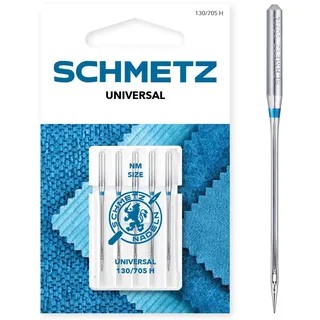 SCHMETZ 5 Nähmaschinennadeln Universal | 130/705 H | Nadeldicke 110/18 | auf jeder gängigen Haushaltsnähmaschine einsetzbar