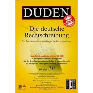 Duden. Die deutsche Rechtschreibung 2.0. CD- ROM für... | Software | Zustand neu