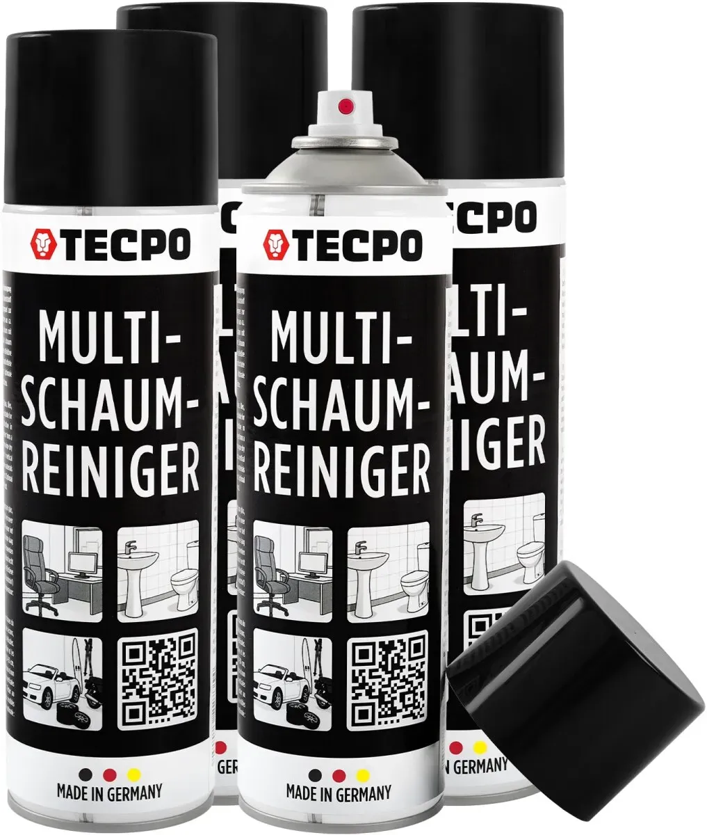 TECPO Multi-Schaumreiniger, 4x 500 ml Aktivschaum für Polster,...