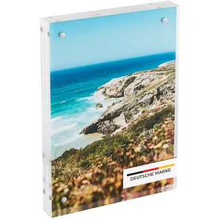 HMF 46972 Magnetischer Bilderrahmen aus Acrylglas, 10 x 15 cm, Transparent