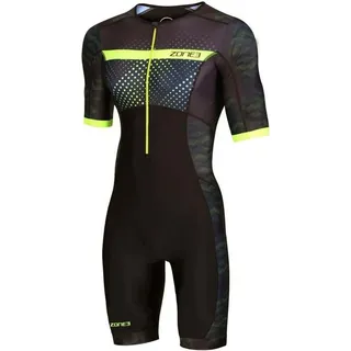 ZONE3 Activate+ Kurzarm-trisuit - Neon / Black - S