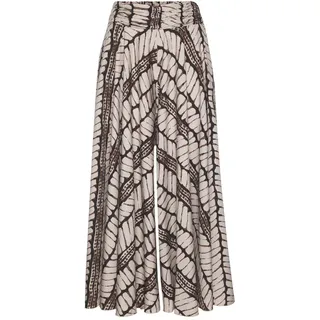 LASCANA Hosenrock Damen beige-braun bedruckt Gr.44