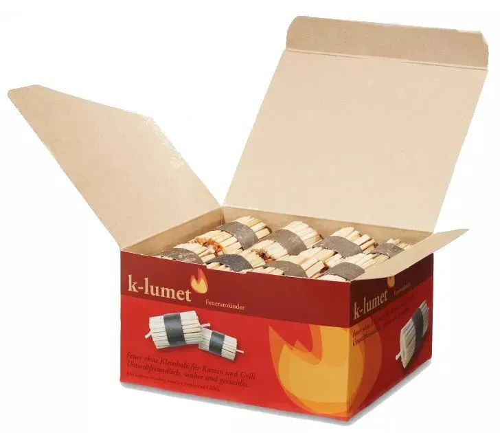 10x K-lumet Feueranzünder - Kamin- und Grillanzünder ~ 160 Anzünder