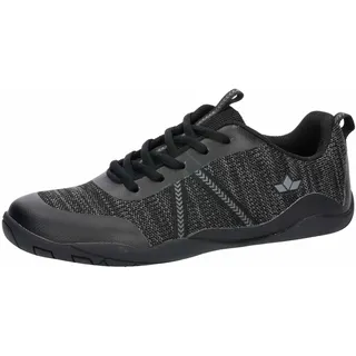 LICO Unisex Aride Barfußschuhe, Schwarz/Grau, 45