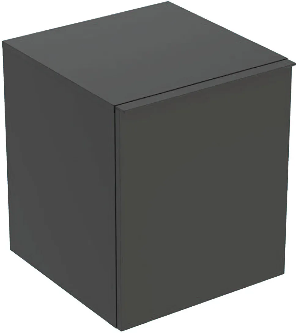 Geberit Acanto Seitenschrank, 1 Schublade und 1 Innenschublade, 452x520x475mm, 503.010.JK.1, Farbe: Korpus und Front: lava / matt, Griff: lava / matt
