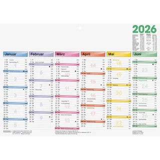 Brunnen Tafelkalender DATAline 2026 | A4 quer