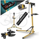 KESSER Fahrrad-Montageständer Fahrradmontageständer Profi Reparaturständer Aluminium, Fahrradmontageständer Profi Reparaturständer Aluminium goldfarben