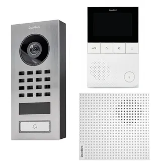 IP-Video-Türsprechanlagen-Kit D1101V mit Videomonitor A1101 und Gong A1061W - Doorbird