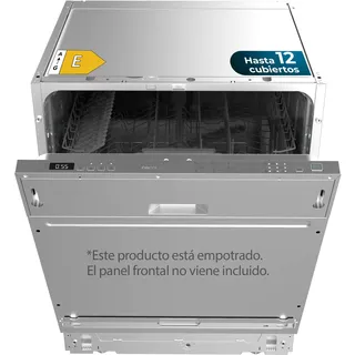 Cecotec Bolero Aguazero 6110 Full-BI Einbau-Geschirrspüler, 60 cm, 1850 W, 12 Bestecke und 7 Programme, Halblastfunktion, 3-in-1-Programm, Delay Start, Dry+ und ChildLock, Besteckkorb