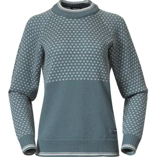 Bergans Alvdal Wool Jumper Women grey sage/vanilla white (25625) M