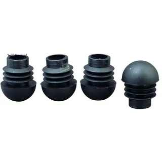 Siena Garden universal Fußkappen 4er-Set, schwarz, rund, Ø 20 mm