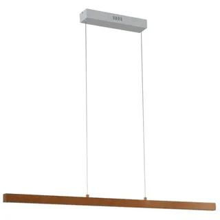 LUCANDE LED-Hängeleuchte Nihalo, Holz, dimmbar, CCT