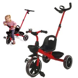 NEW SPORTS Dreirad mit Schubstange, mit Freilauf