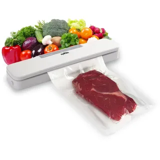 Grafner Vakuumierer Vakuumiergerät Folienschweißgerät 30cm Naht inkl. 10 Vakuumierbeutel und Foliens