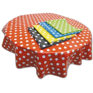 SPRINGBOARD 10433 PVC Tisch Bezug rot spot-circle