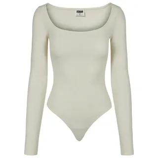 URBAN CLASSICS Organic Langarm-body White Sand M