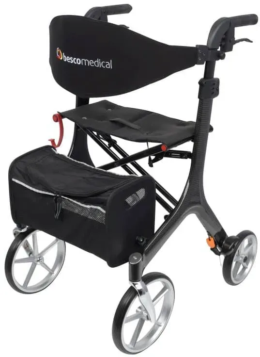 Besco Medical Leichtgewicht-Rollator CARBON - Medium