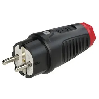 PCE Schutzkontaktstecker Gummi 16A / 250V AC / 3p (2P+E)