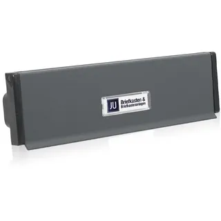 JU Briefeinwurf Einwurfklappe Briefkastenklappe Einwurfblende 02-183, anthrazitgrau, 270x78mm