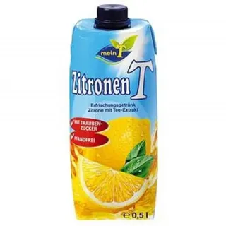 MeinT Zitrone Tee, 0,5 l - Erfrischungsgetränk mit Zitronengeschmack, 500ml