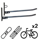 Vailantes® dopp-1 Wandhalterung für Bmx-Fahrrad Mtb Mountainbike Rennrad, Fahrräder - Wandhalter für die Garage Fahrradhalterung an die Wand