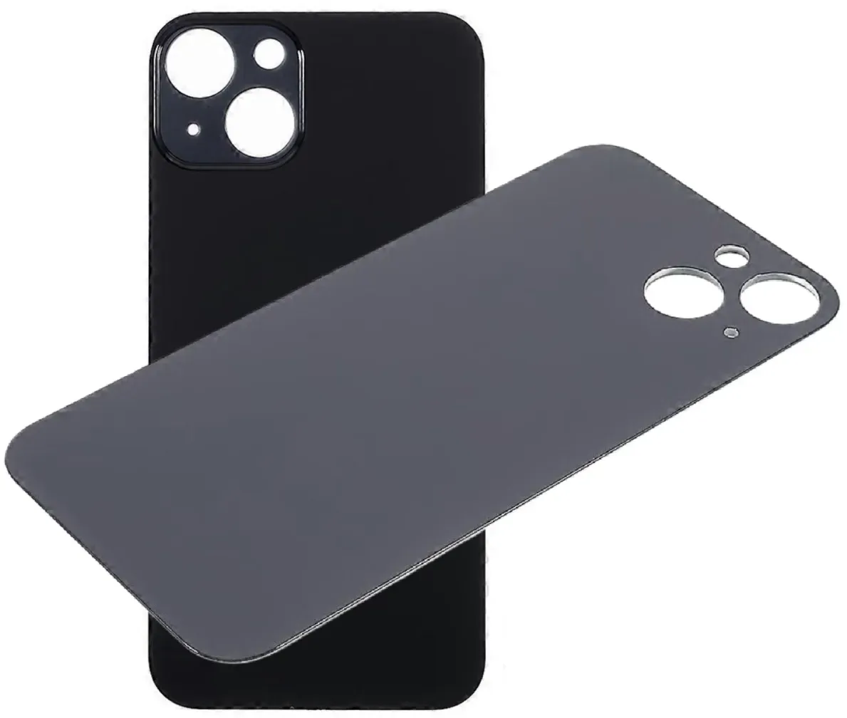 Akkudeckel Backcover für iPhone 13 schwarz mit Kleber #AS105046