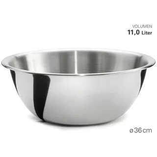 Weis Küchenschüssel, Edelstahl, Silber, 38 cm,