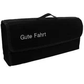 PETEX 48010004 Kofferraumtasche mit Klett und Druckknopf, schwarz, 50 x 14 x 21 cm
