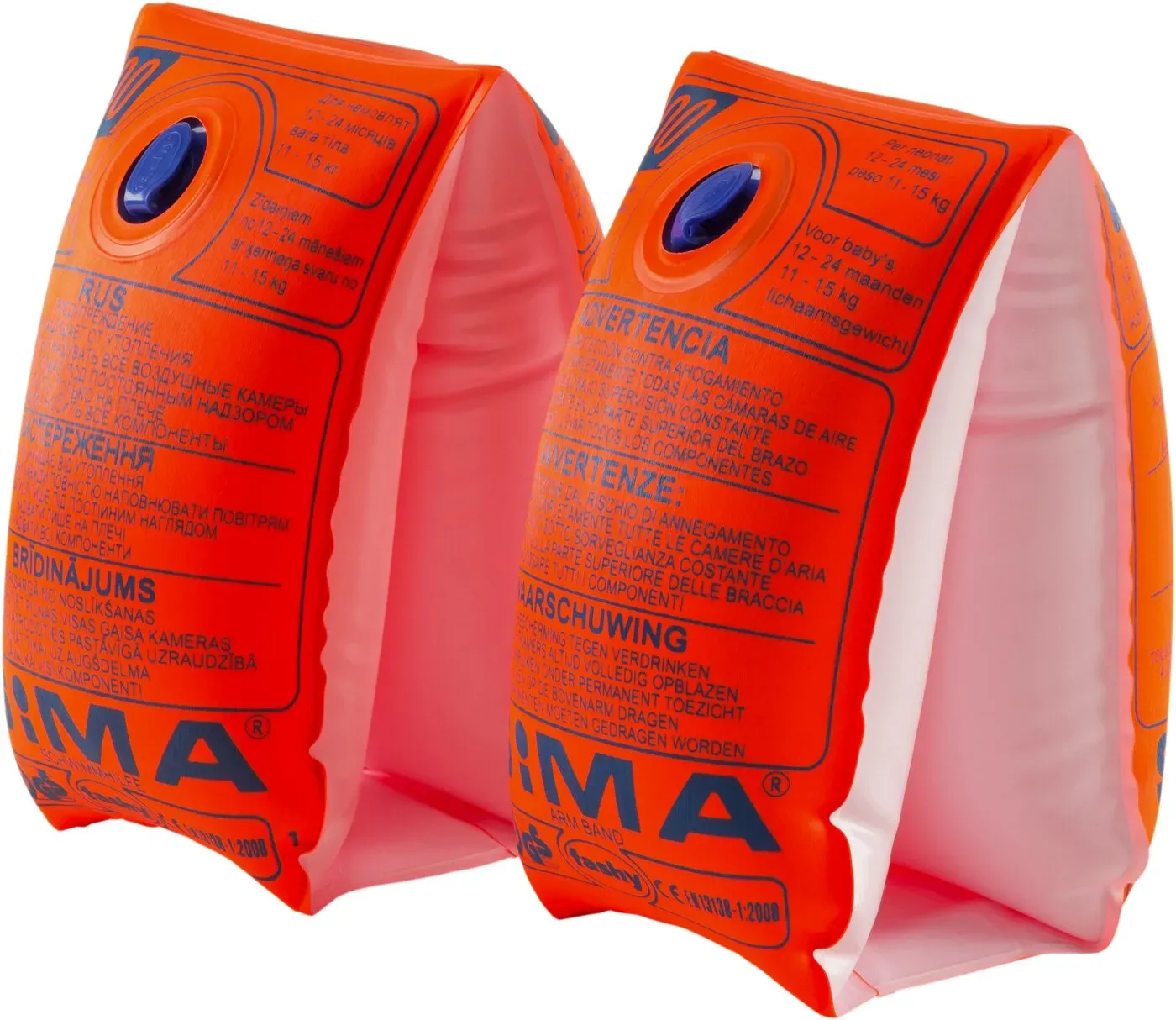 Schwimmhilfe Schwimmflügel ORANGE/WEIß 4