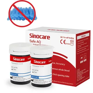 [50 Stück] Sinocare Blutzuckerteststreifen ohne Lanzetten