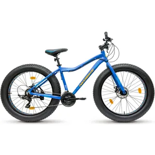 Fatbike 26 Zoll Damen Herren, Aluminium, Shimano, Scheibenbremsen, 26x4.0 Reifen