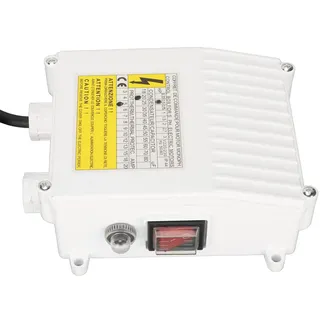 Pumpensteuerung, Pumpensteuerbox, Integrierte Wärmeschutz-Leistungsschaltersteuerung für Tiefbrunnen-Tauchpumpen, Tragbare Wasserpumpen (1100W EU-Stecker 220V)
