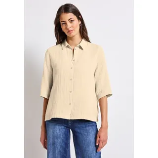 STREET ONE Hemdbluse im Musselin-Look beige 42 EU