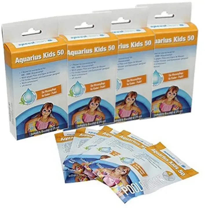 [Bundle] !!! 4er !!! Set Aquarius Kids 50 Wasserpflege für Kinderpools