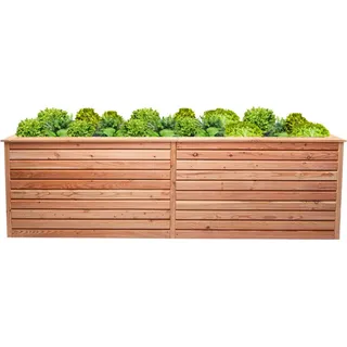 Mega-Holz Hochbeet Rhombus XL 232 x 80 x 73 cm Lärche