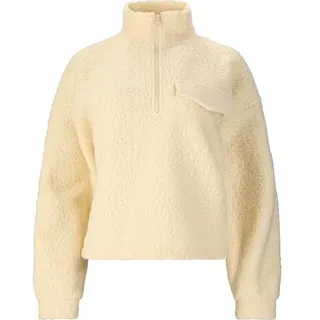 ATHLECIA Damen Sweatshirt Florrie Sherpa Half, Antique White, 42