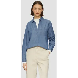 S.Oliver Lässige Jeansbluse im Relaxed Fit blau 42