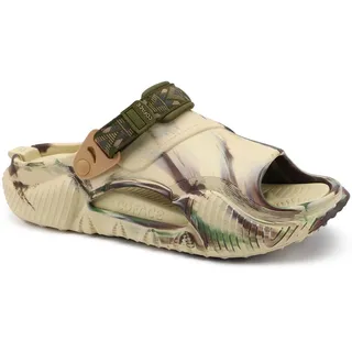 COFACE Herren Clogs Pantoletten Sandalen Schlappen Latschen Sabots 2025 Garten Offene Fußbett Sandals Sommer Bequem BeigeGrünCamo Größe 48 - 48 EU