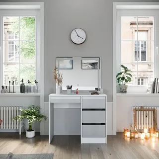 Vicco Schminktisch Sherry 90 cm mit LED-Spiegel