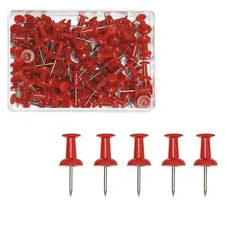 Wedo Pinnnadeln Diabolo rot, 100 St.