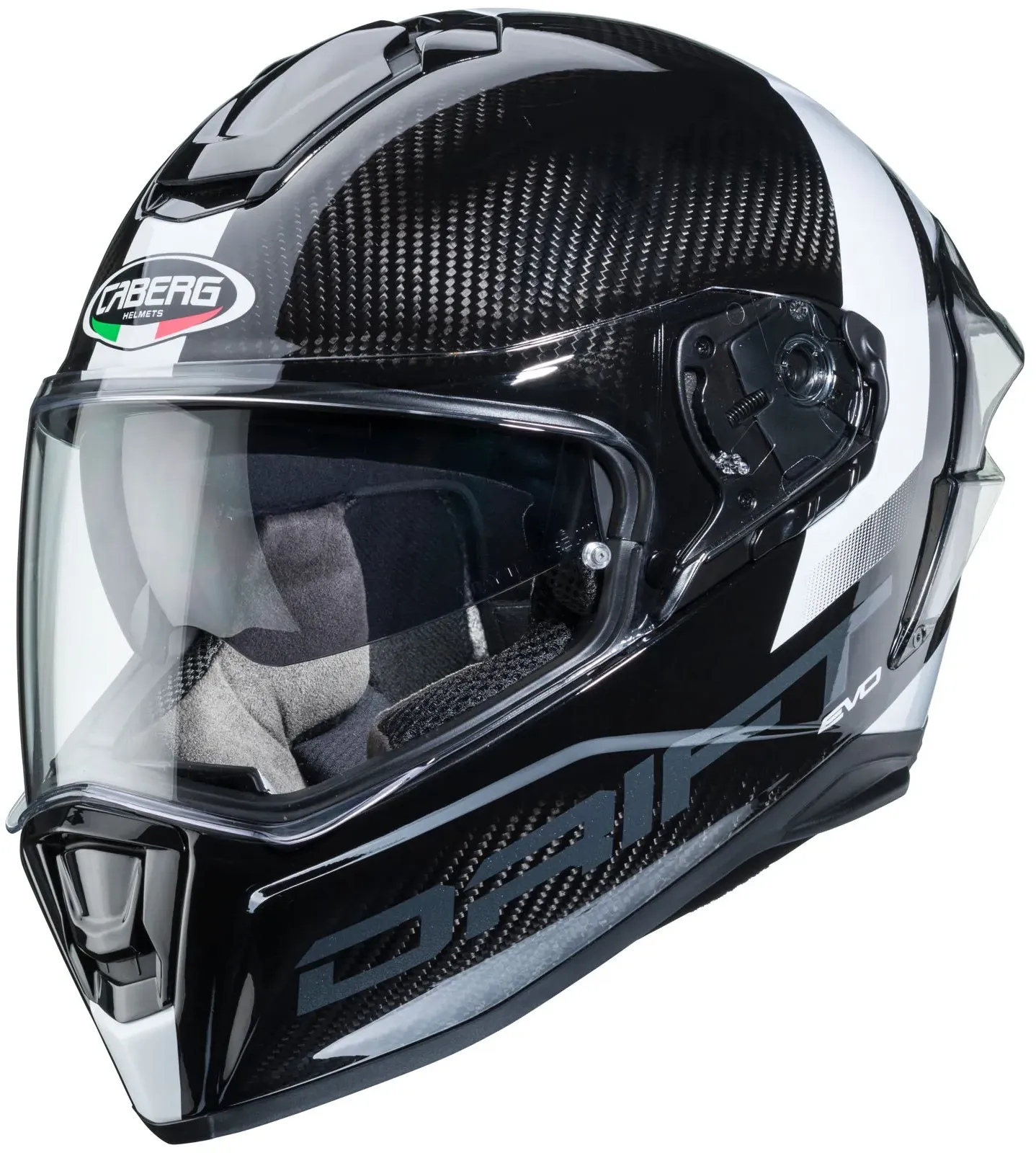 Caberg Drift Evo Carbon Helm Sonic schwarz weiss Gr. XXL 63/64
