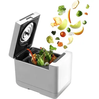 Rosenstein & Söhne Elektrischer Komposter: Elektrischer Kompostierer mit LCD-Display, 1,5 Liter, 350 W, Autoclean (Elektro Komposter, Küchenkomposter, elektrisch)