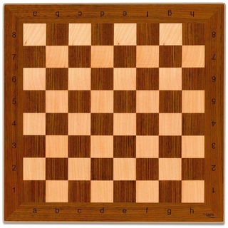 Cayro – Schachbrett aus Holz – 40 x 40 cm – ohne Figuren – klassisches Brettspiel – 2 Spieler