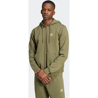 Adidas Trefoil Essentials Reißverschlusspullover Olive Strata S
