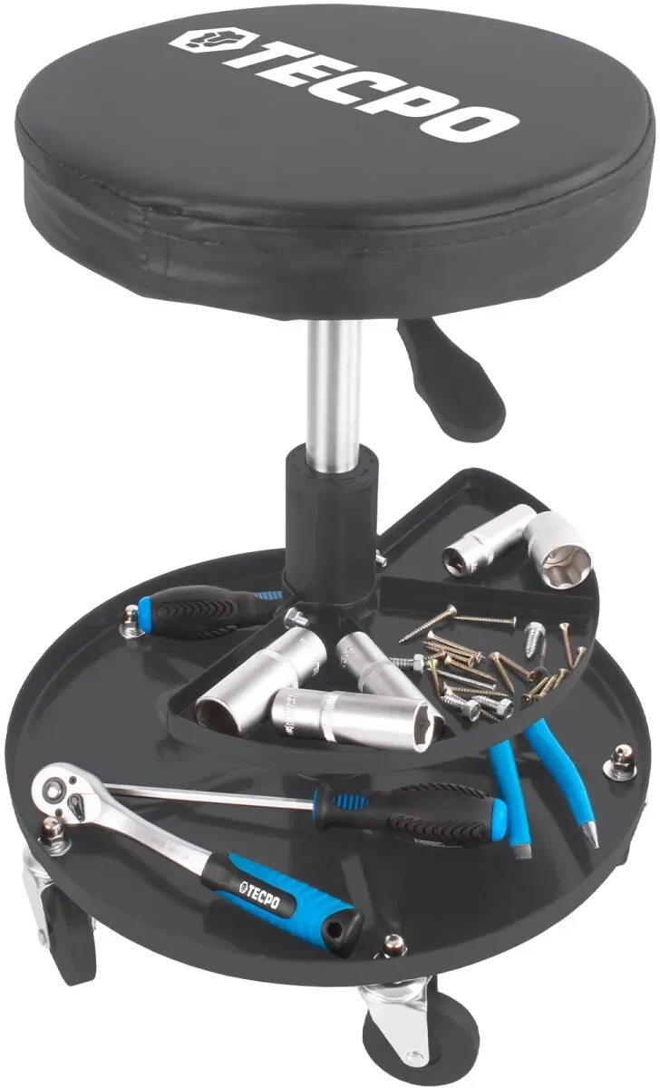 TECPO Werkstatt-Arbeitssitz mit 5 Rollen | Ø 360 mm